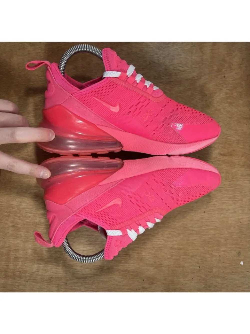 Nike Air Max 270 Hyper Triple Pink Women Size 7 Shoes FD0293-600